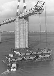 1974 Construction Du Pont De Saintnazaire Tslp Pont De Saint Nazaire Saint Nazaire Nantes
