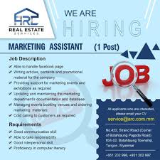 Real estate assistants should be adept at providing optimal administrative support in a busy working environment. Job Vacancy Arc Real Arc Real Estate Services Facebook