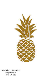 Ananas Bicolore 10 A 25 Cm En Flex Thermocollant 2 Couleurs Etsy Ananas Dessin Art D Ananas Image Ananas