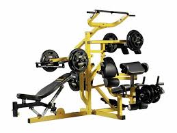 Powertec Workbench Multi Gym System 225lbs Olympic Weights Bar Commercial