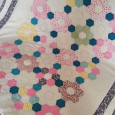 Kirkyama Altigen Modeli Bebek Yorgani Hexagon Baby Quilt Quilts Blanket Patchwork