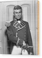 JEFF CHANDLER in YANKEE BUCCANEER -1952-, directed by FREDERICK DE CORDOVA.  Wood Print by Album - Fine Art America