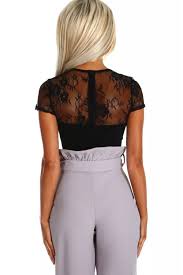 Le camicie eleganti da uomo sono un capo simbolo del guardaroba dell'appassionato di moda che cura sempre ogni dettaglio del suo look. Mashikou Body Donna Elegante Vintage Estivi Manica Corta In Pizzo Nero Bodysuit Blusa Camicie Top Tuta Abbigliamento Faceshopping