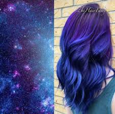 Purple And Blue Hair Galaxy Hair Color