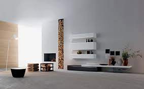 Modern media wall, as it was built. Tv Wand Lampo L2 18 Wohnzimmer Mobel