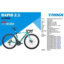 Ebike malaysia is specially custom and assumbly electric bike and scooter company at malaysia. Trinx Road Bike Rapid 2 1 Hydraulic Disc Price Negotiable Shopee Malaysia