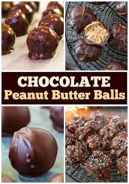 Chocolate Peanut Butter Balls Cookies Recipes Christmas Peanut Butter Balls Recipe Best Christmas Cookie Recipe