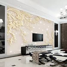 3d Stereo Luxurious Embossed Wallpaper Large Wall Painting Living Room Bedroom Video Background Wallpaper Tv Wallpaper Photos And Wallpapers Photos Desktop Wall Wall Painting Living Room Living Room Paint Large Wall