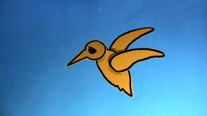 Birds Flying In The Sky Cartoon How To Animate A Bird Flying Stop Motion Stop Motion Birds Flying Bird Drawings