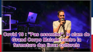 Le slammer grand corps malade a sorti ce jeudi soir à minuit un single inédit intitulé pas essentiel. Vbrojgghil7qqm