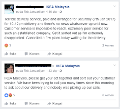 Click & collect is available. Ikea Cheras Bad Delivery Scam Do Not Use Them