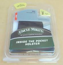 Uncle Mikes Inside The Pocket Holster Size 2 Small Autos 380 9mm 87442 Nip