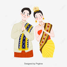 Pakaian wanitanya mirip kepada pakaian wanita siam dalam persembahan makyong di mana pakaian tradisional orang melayu terengganu yang biasa dikenakan oleh masyarakat sekarang. Gambar Thailand Pakaian Tradisional Kartun Lelaki Dan Wanita Lelaki Clipart Pakaian Tradisional Thailand Kartun Png Dan Psd Untuk Muat Turun Percuma