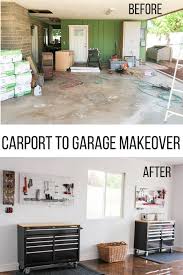 Garage size sheds admirable steel garages wood storage shed. Carport To Garage Reveal Garage Makeover Carport Makeover Carport