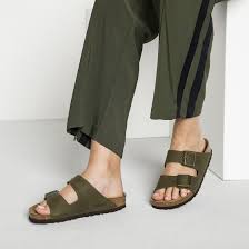 Birkenstock Soft Footbed Vs Regular Review Arizona Nubuck Leather Soft Footbed Steer Khaki Nubuck Leather Birkenstock Leather