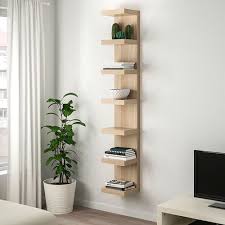 lack wall shelf unit white stained oak effect 11 3 4x74 3 4 ikea ikea lack wall shelf wall shelf unit bookshelves for small spaces