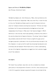 I just found it hard to support either side. The Battle Of Algiers Research Papers Academia Edu
