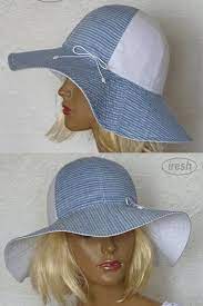 Summer White Hat Women S Blue Hat Eco Friendly Sun Hat Etsy Blue Hat Summer Hats For Women Sewing Hats