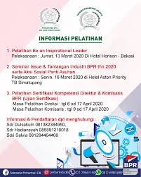 Soal tes koperasi syariah : Info Pelatihan Sertifikasi Kompetensi Direktur Komisaris Bpr Ujian Sertifikasi Perbarindo