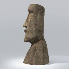 3d Easter Island Moai Statue Model Easter Island Moai Easter Island Statue