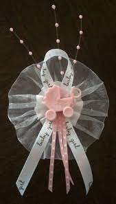 Baby Girl Shower Guest Corsage Capias Baby Shower Corsage Girl Baby Shower Centerpieces Baby Shower Mum