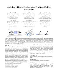 Augustin, augustin, leg' nur ins grab dich hin! Pdf Multilayer Haptic Feedback For Pen Based Tablet Interaction