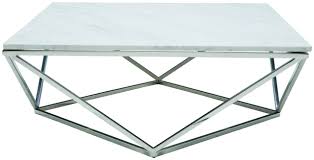 Nuevo Jasmine Square Marble Top Coffee Table In Silver And White Discover Even More Concerning The In 2020 Marble Top Coffee Table Silver Coffee Table Coffee Table