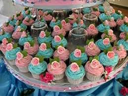 Pink Baby Blue Wedding Cupcake Youtube