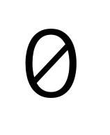How To Write In Tex Computer Zero With Slanted Vertical Line On It Tex Latex Stack Exchange