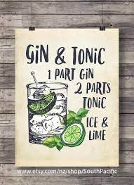 Cocktails Art Prints Set Of Six Printable Cocktail Etsy Cocktail Illustration Gin And Tonic Gin Tonic Recipe