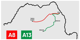 Where is the a3 motorway in romania located? Guvernul Vrea SÄƒ RenunÈ›e La A8 IaÈ™i Targu MureÈ™ Autostrada A13 BraÈ™ov BacÄƒu Devine PrioritarÄƒ