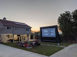 We offer backyard movie night rentals, popcorn machine, candy, furniture & more. Backyard Movie Night Outdoor Movies Source One Rentalssource One Rentals