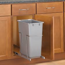Kitchen cabinet garbage storage rack iron hanging frame bracket for trash bag. Pull Out Cabinet Trash Can 30 Quart In Cabinet Trash Cans