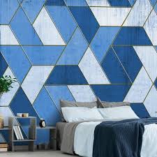 Geometry In Heaven Wall Covering From Wall81 Royal Blue Walls Heaven Wallpaper Wall Covering