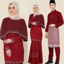 A wide variety of baju kurung options are available to you, such as supply type, clothing type, and ethnic region. Baju Kurung Moden Nikah Sanding Maroon Merah Hati Merah Gelap Couple Set Sedondon Mawar Shopee Malaysia