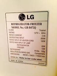 What Is The Power Consumption Of My Lg Refrigerator Home