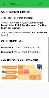 How long until the sultan of pahang hol? Kalendar Malaysia 2020 For Android Apk Download