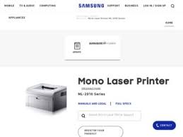 Drivers are the property and the responsibility of their respective manufacturers, and may also be available for free directly from manufacturers' websites. Samsung Ml 2010 B W Laser Printer Driver And Firmware Downloads