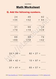 These subtraction worksheets are a great resource for children in kindergarten, 1st grade, 2nd grade, 3rd grade, 4th grade, and 5th grade. Math Worksheet For Class 2 Part 1 Elearnbuzz