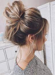You can look cute with a short hairstyle, but you can even look cuter with messy hairstyles. Messy Bun Quick Hairstyles Min Ecemella