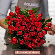 Cette création est réalisée par une méthode de travail serré : Livraison Fleurs Bouquets Saint Valentin Aquarelle