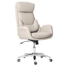 Techni Mobili Beige Ergonomic Home Office Executive Chair With Lumbar Support Rta 1007 Bg The Home Depot In 2020 Home Office Chairs Most Comfortable Office Chair Leather Chair
