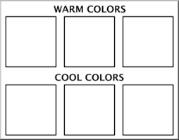 clip art color chart 1 warm cool b w i abcteach com