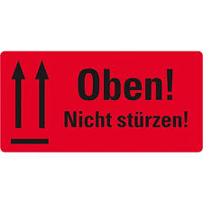 Dhl hat vor wenigen tagen, am 19.08.2019, ein video mit. Avery Zweckform Warnetikett Versandaufkleber 100 X 50 Mm 200 Stuck Rot Versch Warnhinweise Gunstig Kaufen Schafer Shop