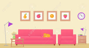 Living thing my house obedience bedroom item their my house inside house outline different part the house untidy. Living Room Room Interior Vector Lounge With Furniture Cartoon Royalty Free Cliparts Vectors And Stock Illustration Image 124157389