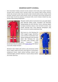 <b> <b> pastikan <b>diri sendiri selamat dari bahaya sebelum membantu orang lain lazimnya langkah yang mudah dalam menghadapi kecemasan ialah menutup. Quality Coverall Wearpack Baju Katelpak Wa 085733731380 By Distributor Life Jacket Issuu