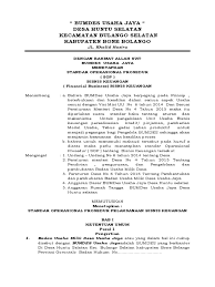 Badan usaha milik desa adalah sebuah badan usaha yang seluruh atau sebagian modalnya dimiliki oleh desa melalui penyertaan langsung yang berasal dari kekayaan desa yang dipisahkan guna. Sop Bisnis Keuangan Pdf