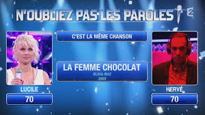 Lucile Bat Herve Dans Les Masters De N Oubliez Pas Les Paroles De Nagui Le Blog Des Candidats Ou Pas