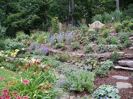 Hillside Perennial Garden Perennial Garden Design Perennial Garden Hillside Garden