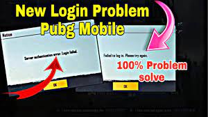 Server Authentication Error Login Failed Pubg Mobile Login Problem Youtube